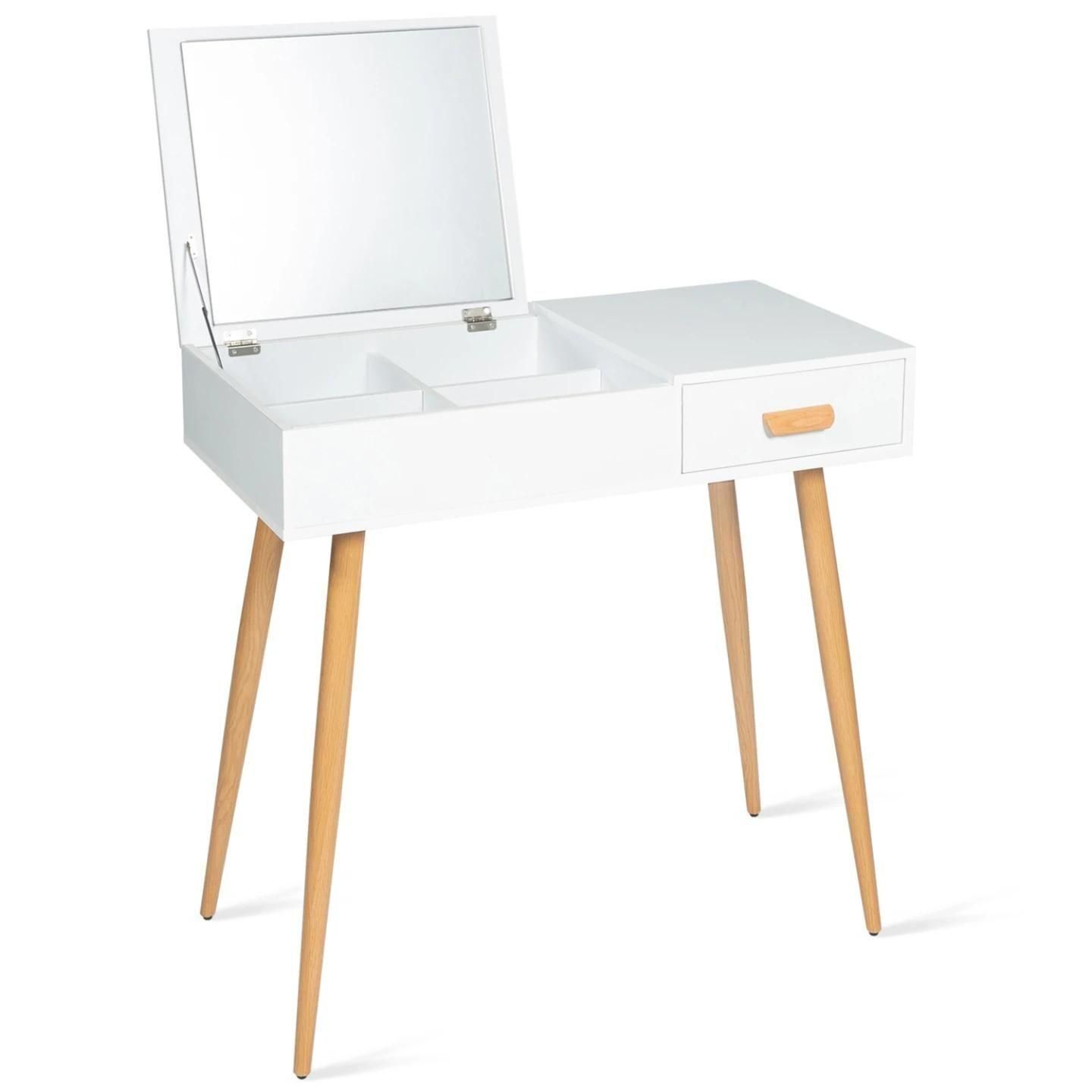 Coiffeuse Scandinave Lisa Miroir Rabattable - 2