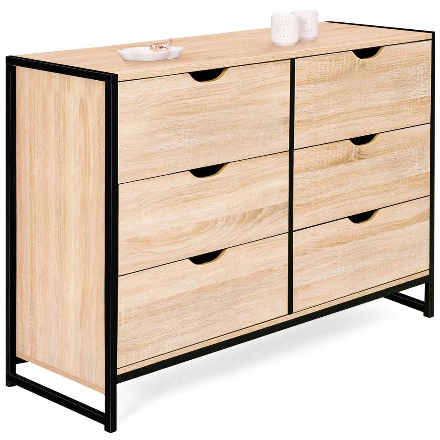 Commode 6 Tiroirs Detroit Design Industriel - 2