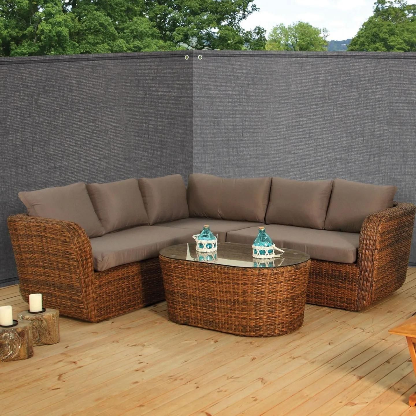 Brise Vue Renforc 1 X 10 M Gris 220 Gr/M Luxe Pro - 5