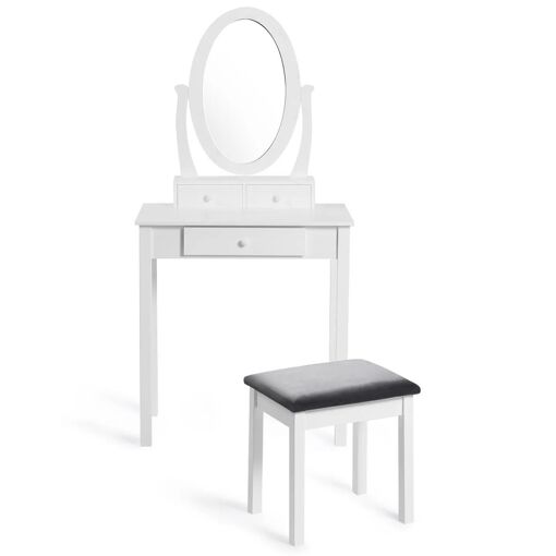Coiffeuse Betty Avec Miroir Et Tabouret - 3
