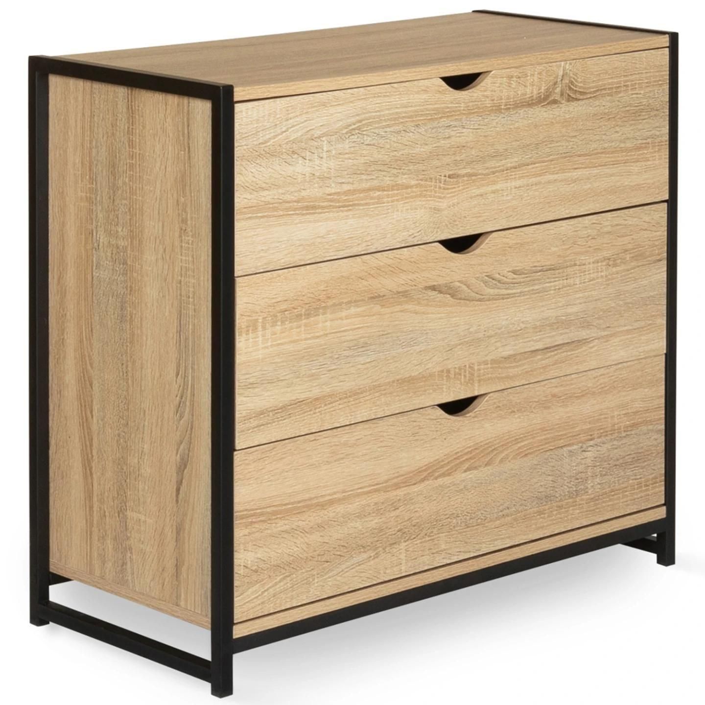Commode 3 Tiroirs Detroit Design Industriel - 2