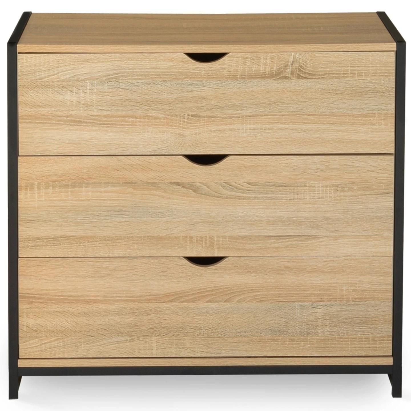 Commode 3 Tiroirs Detroit Design Industriel - 3