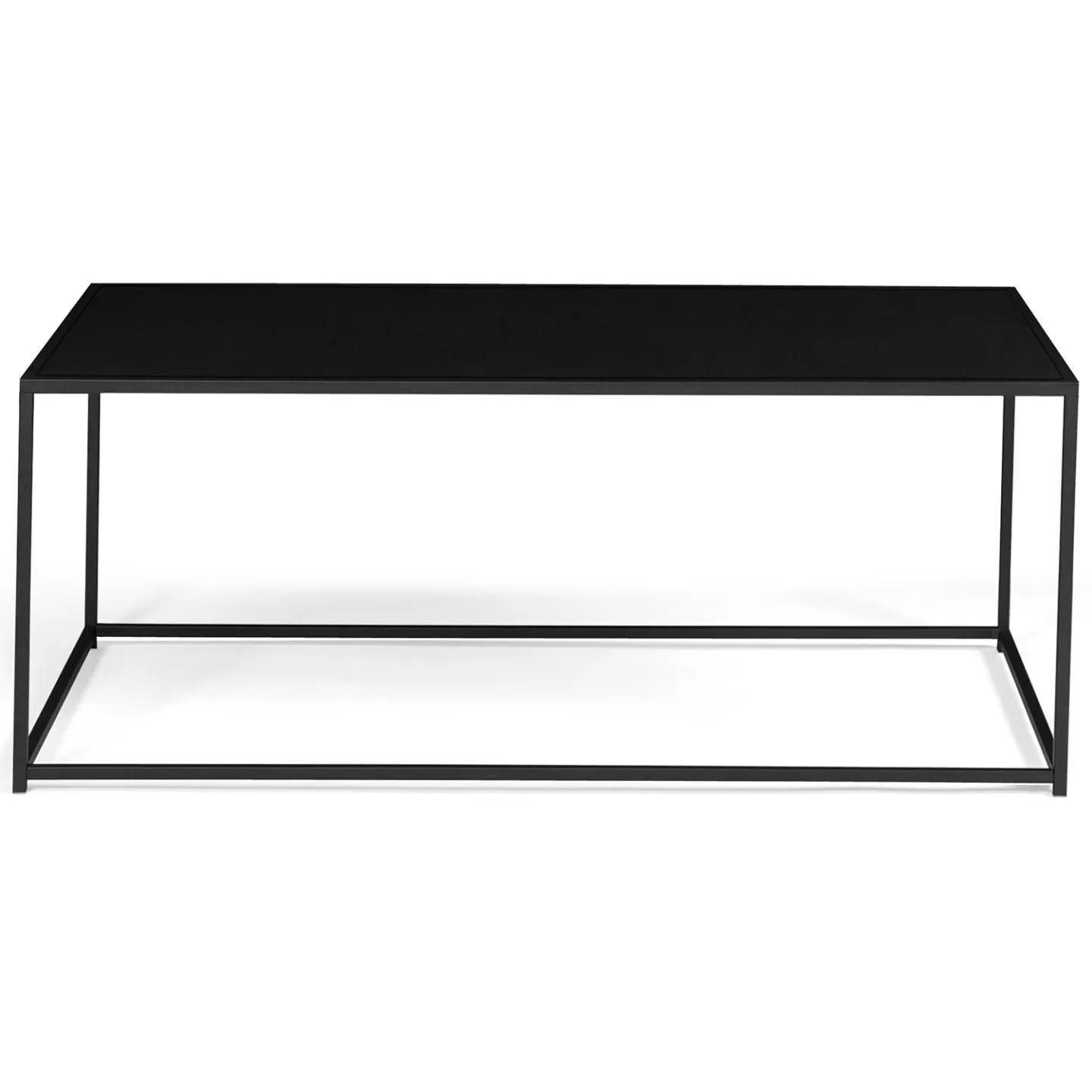 Table Basse Davis En M�tal Noir Mat Design Industriel - 4