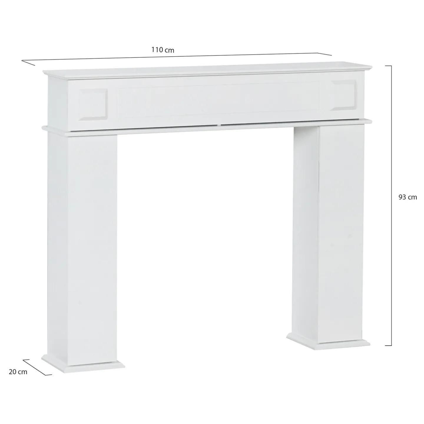 Console Manteau De Chemin�e D�corative Avec Rangements - 6