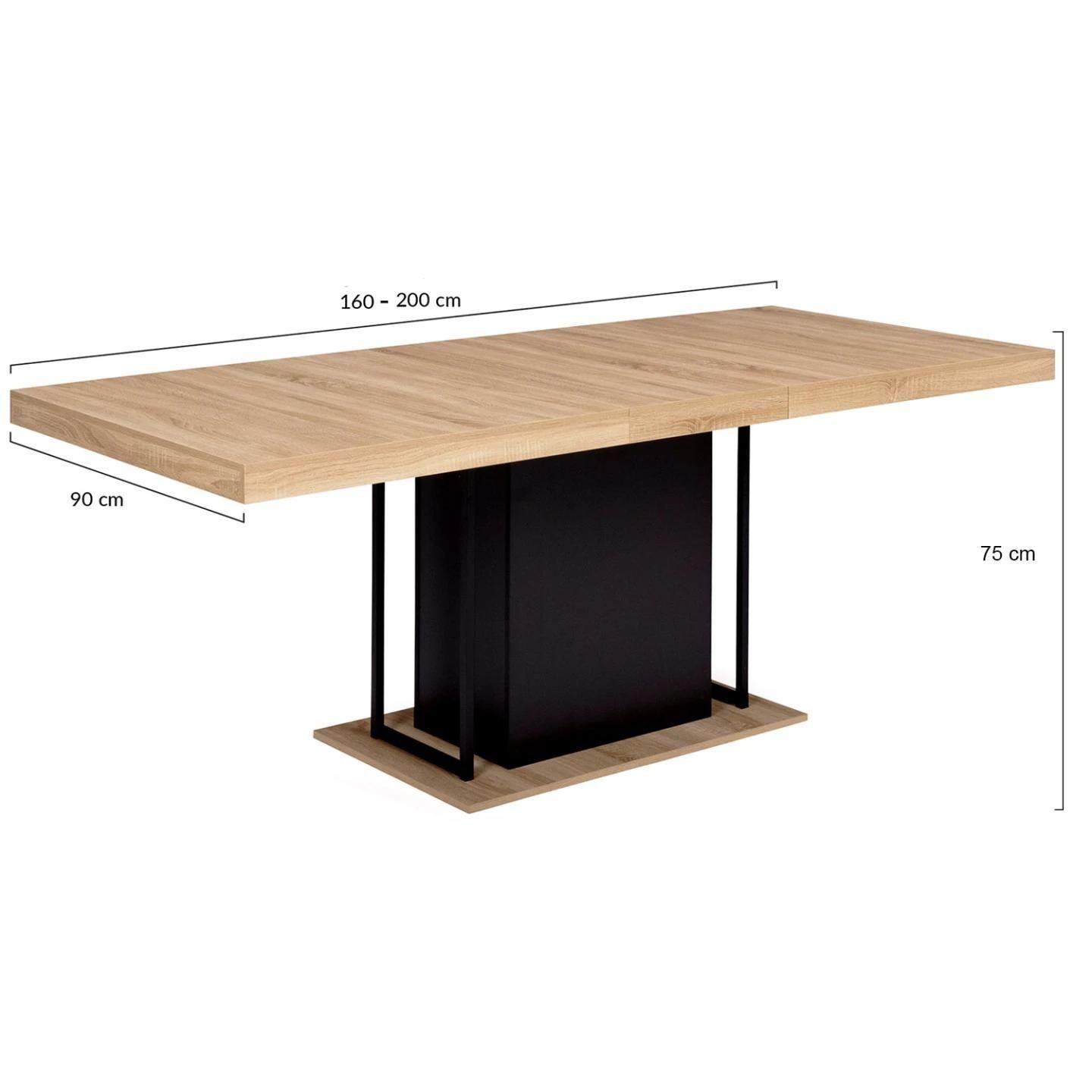 Table  Manger Extensible Rectangle Ugo 6-10 Personnes Bois Faon Htre Et ... - 5