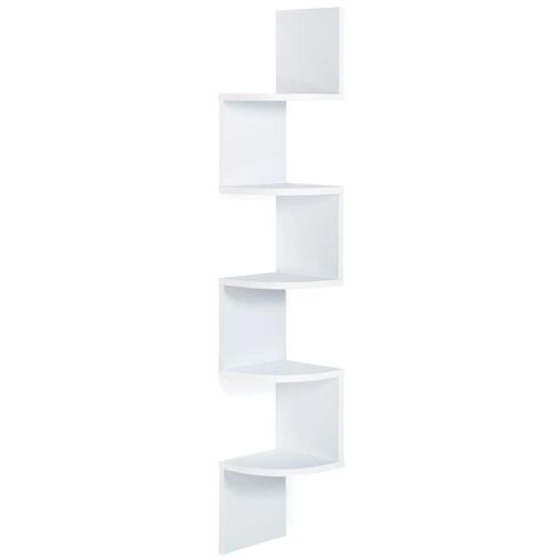 Etag�re Murale D'angle Isa 5 Niveaux Blanche - 3