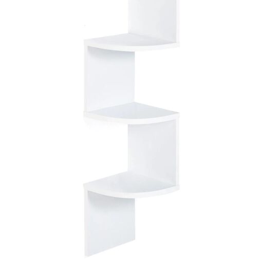 Etag�re Murale D'angle Isa 5 Niveaux Blanche - 4