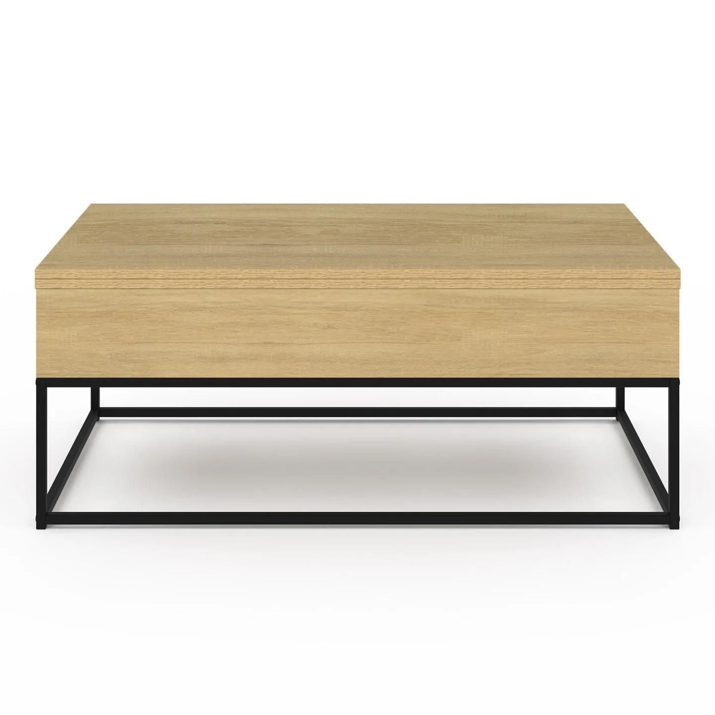 Table Basse Rectangulaire Relevable Convertible En Table  Manger Detroit D... - 3
