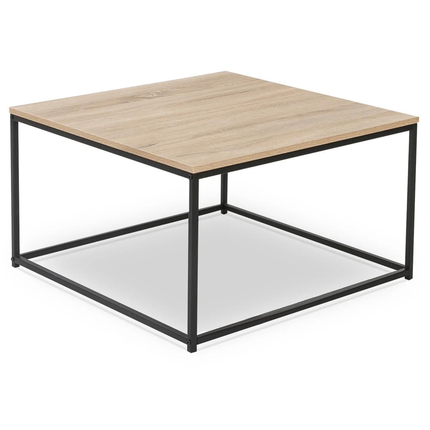 Table Basse Detroit Carr�e 70 Cm Design Industriel - 2