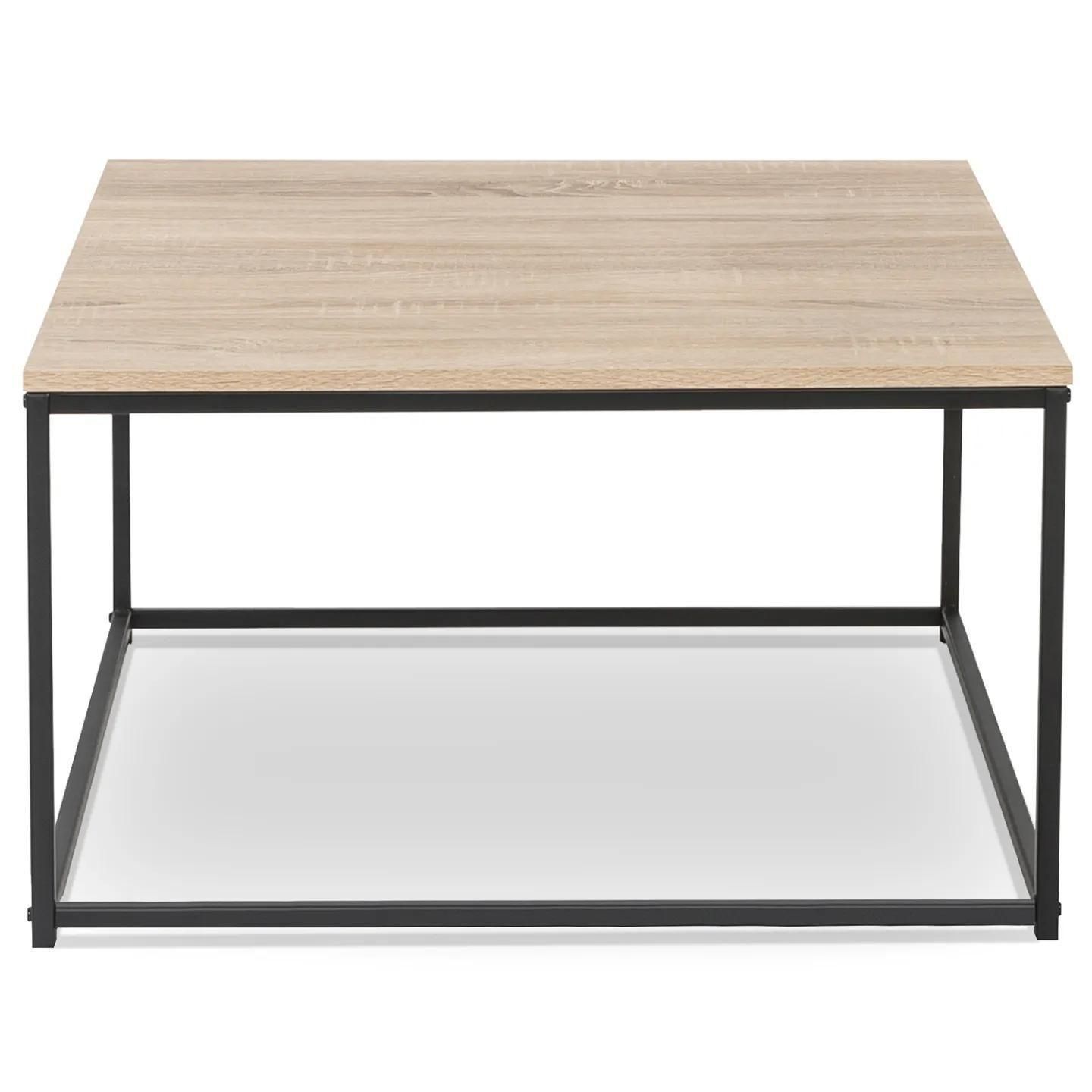 Table Basse Detroit Carr�e 70 Cm Design Industriel - 4