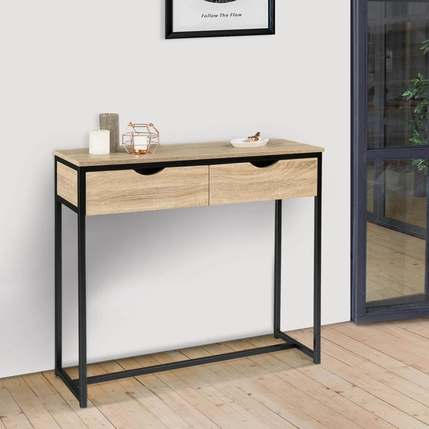 Console 2 Tiroirs Detroit Design Industriel