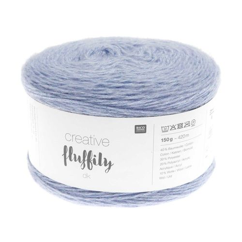 Coton À Tricoter Creative Fluffily - 150 Gr - Rico Design 20 Lavande