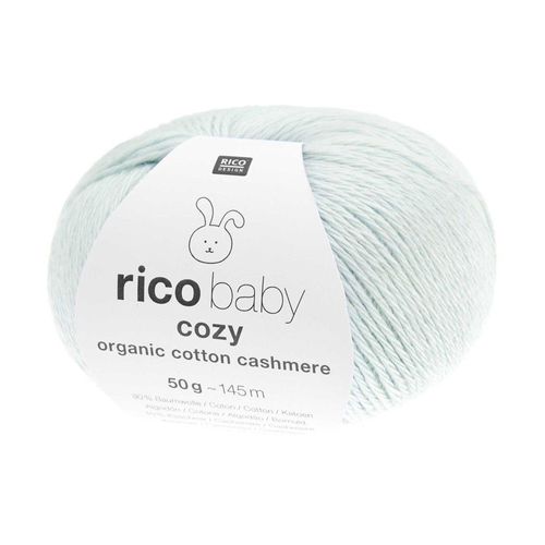 Pelote Rico Baby Cozy Organic Cotton Cashmere ¿ Douceur Et Naturel Pour Bébé 07 Bleu Clair