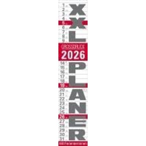Xxl Planer Großdruck Rot 2026