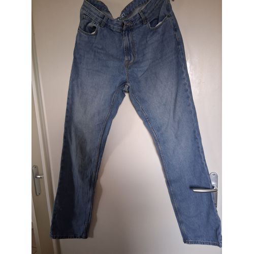 Jean Large Droit "Kiabi" Bleu Clair "T- 44" Homme