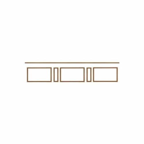 Kit moulure de soubassement 4m - NORDLINGER PRO - Moulure murale - FSC 100% - Ajoute du cachet au mur