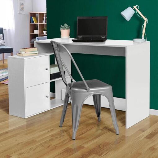 Bureau D'angle Bob Bois Blanc - 3