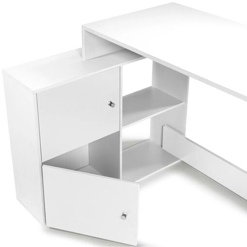 Bureau D'angle Bob Bois Blanc - 4