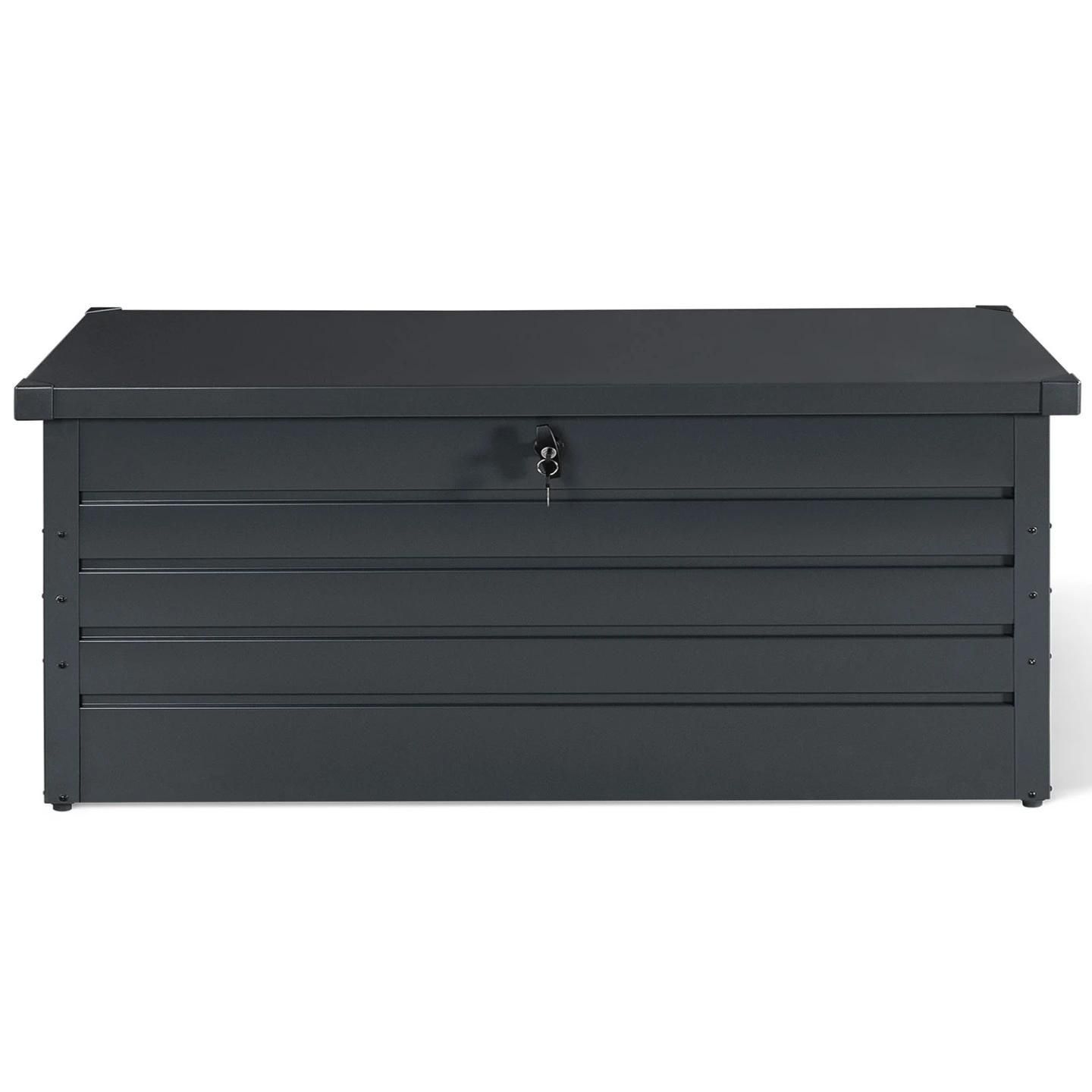 Coffre De Rangement Mtal Verrouillable Gris Anthracite Pour Jardin 600l 16... - 3