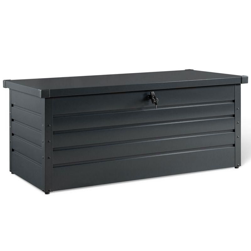 Coffre De Rangement Mtal Verrouillable Gris Anthracite Pour Jardin 600l 16... - 8