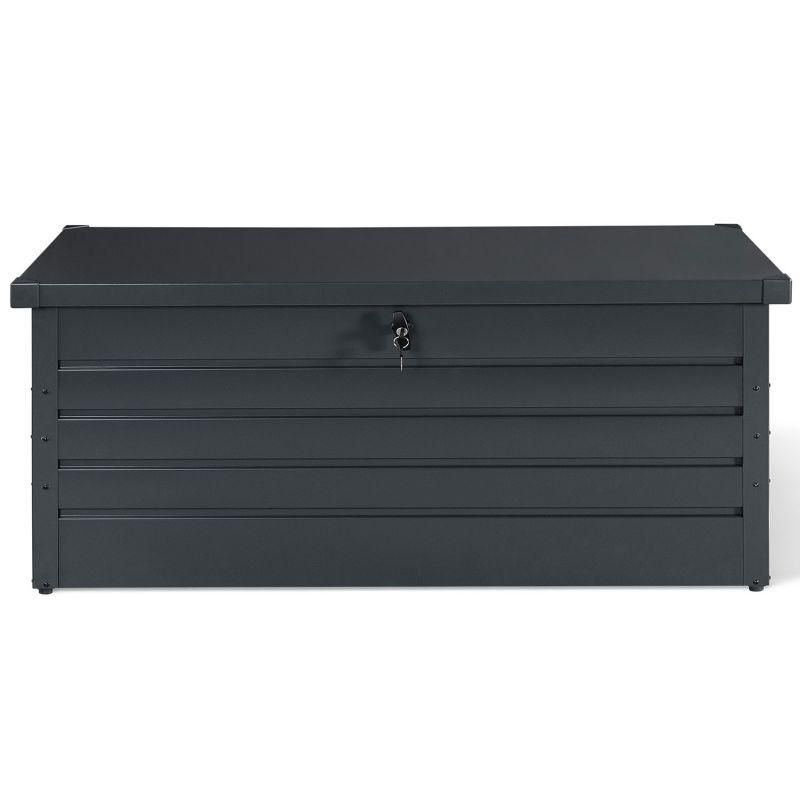Coffre De Rangement Mtal Verrouillable Gris Anthracite Pour Jardin 600l 16... - 9