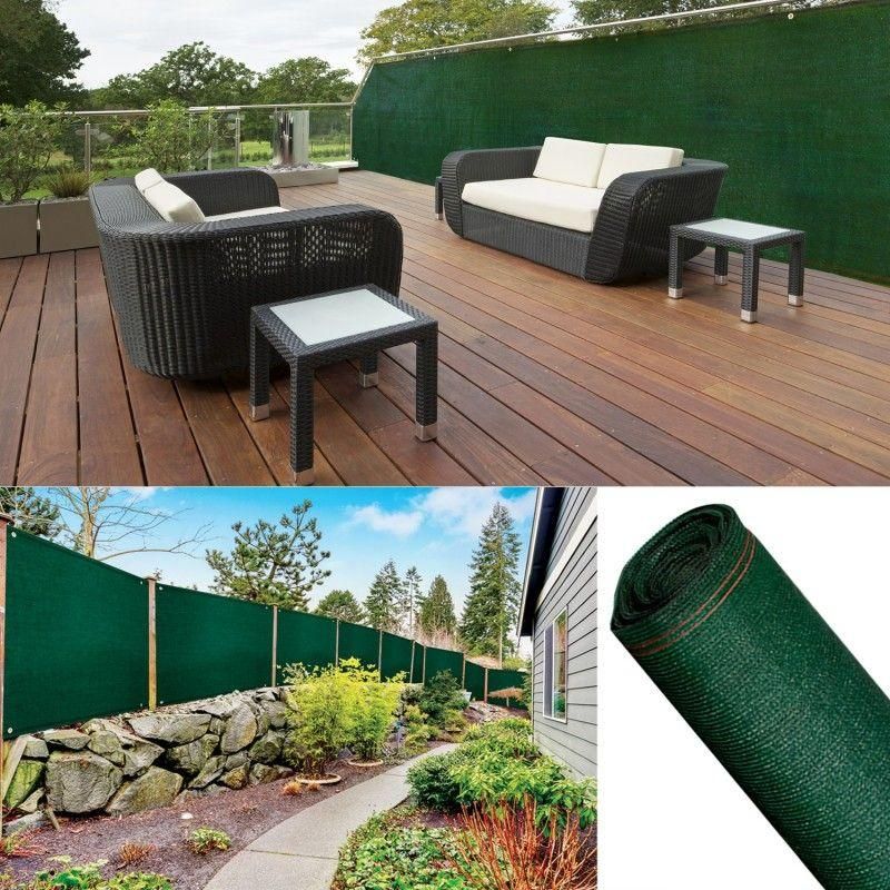 Brise Vue Renforc 2 X 10 M Vert 220 Gr/M Luxe Pro - 5