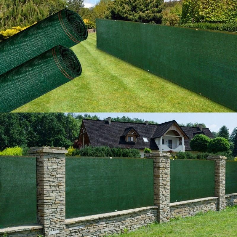 Brise Vue Renforc 2 X 10 M Vert 220 Gr/M Luxe Pro - 6