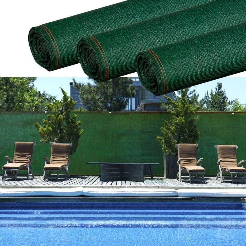 Brise Vue Renforc 2 X 10 M Vert 220 Gr/M Luxe Pro - 7