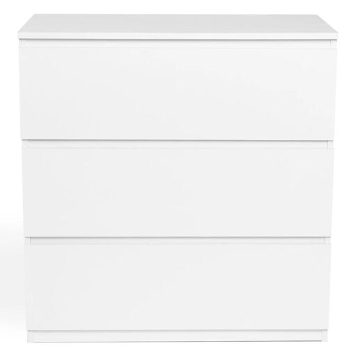 Commode 3 Tiroirs Tomi Bois Blanc - 3
