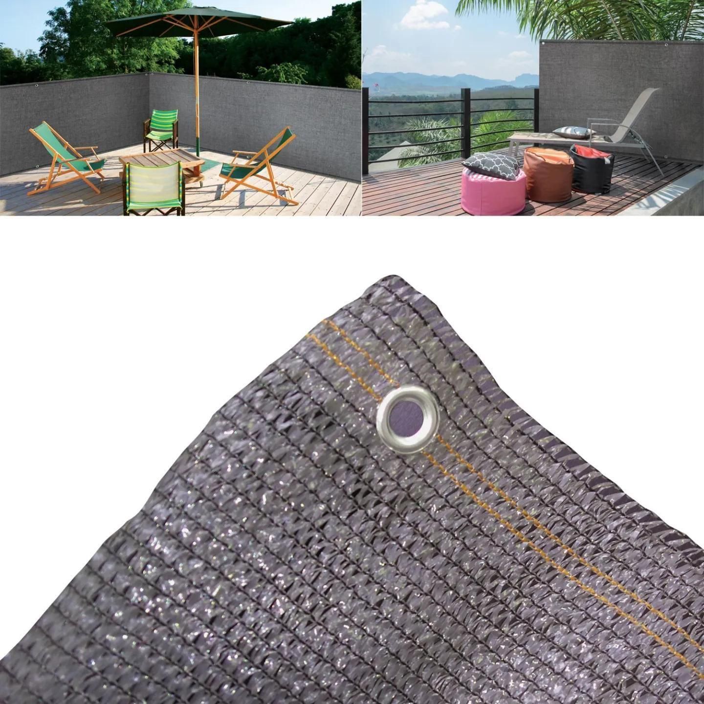 Brise Vue Renforc 1,5 X 10 M Gris 90 Gr/M Classique - 6