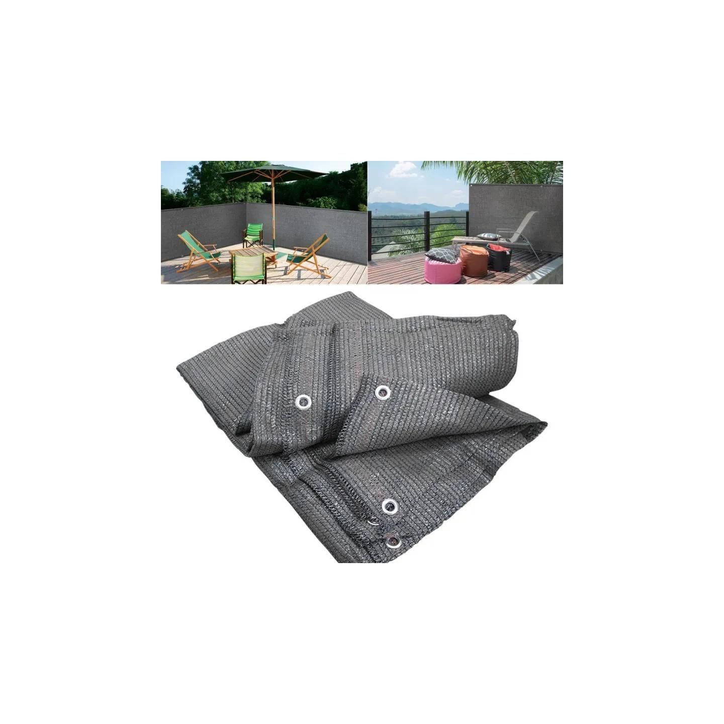 Brise Vue Renforc 1,5 X 10 M Gris 90 Gr/M Classique - 7