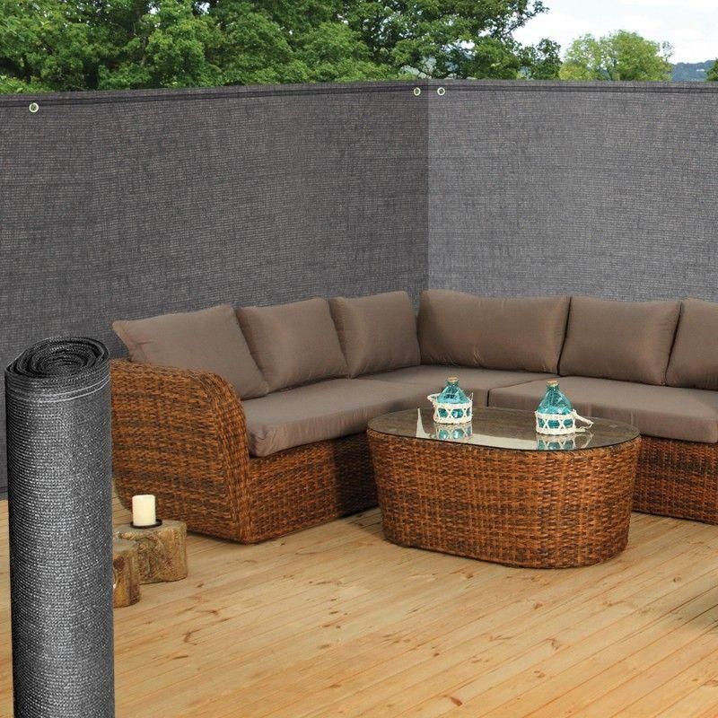 Brise Vue Renforc 1,5 X 10 M Gris 90 Gr/M Classique - 9