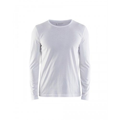 T-shirt de travail uni à manches longues 3500 100% coton - blanc - S BLAKLADER