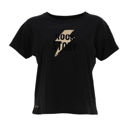 Tee Shirt Manches Courtes Happy And So Gabrielle Noir T-Shirt Mc Loose Noir Xl