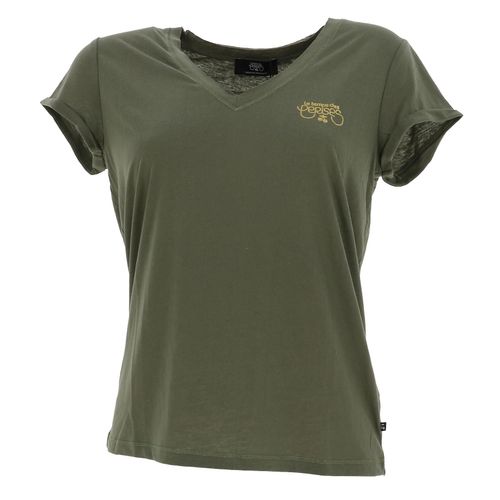 Tee Shirt Manches Courtes Le Temps Des Cerises Smallvtra Lizard Tsh F Kaki L