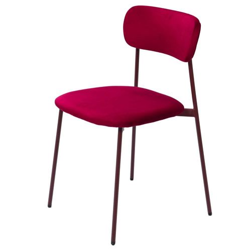 Chaise Elma Framboise (Lot De 2)