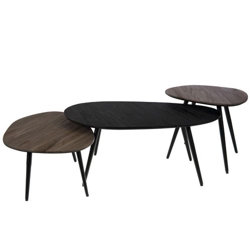 Set De 3 Bouts De Canapé Basile En Teck