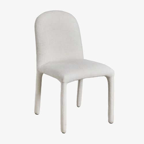 Pack De 4 Chaises De Salle À Manger En Tissu Riga Blanc Cassé