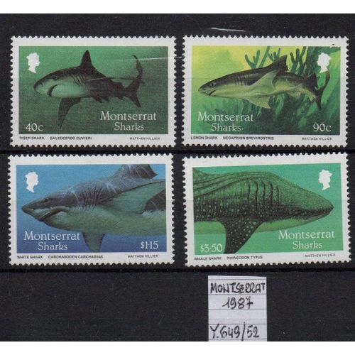 Montserrat Timbres Les Requins 1987