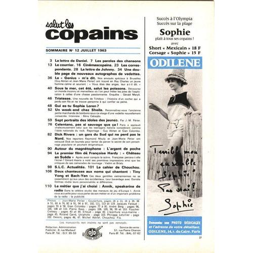 Salut Les Copains N° 12 Du 01-07-1963 : Spécial Anniversaire
