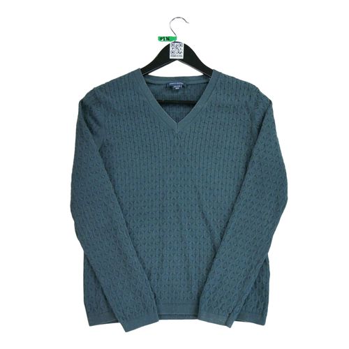 Reconditionné - Pull Femme En Maille Torsadée - Taille M - Femme - Bleu
