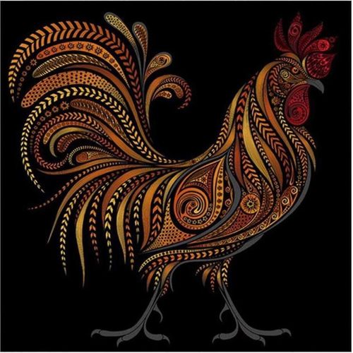 3d Diamond Painting Full Diy - Coq De Poulet - Kit De Peinture Broderie Peinture Par Numéros Pour L¿Artisanat Décoration D¿Art - 40x40cm