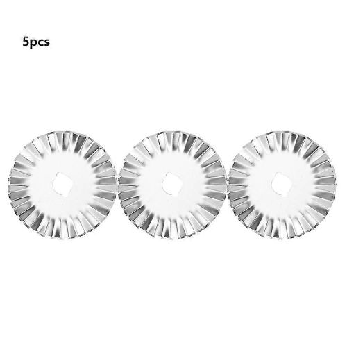 Lame de cutter rotative de vague 5PCS 45mm pour la coupe de papier en cuir de tissu de patchwork