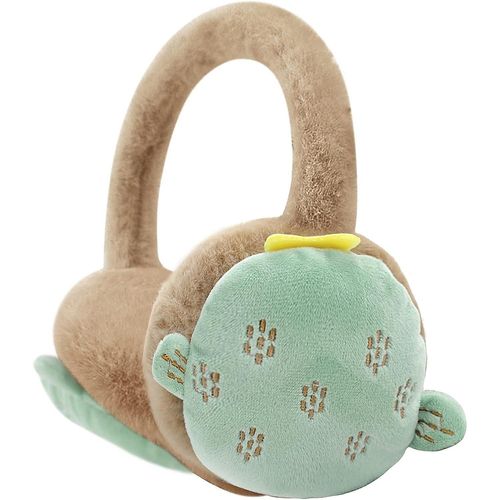 Enfants Lovely Cartoon Animal Renne Fox Earmuff Ear Cover Soft Velvet Cute Ear Warmer Wrap Réglable Pour Enfants Filles Garçons Age 3-10 Ans