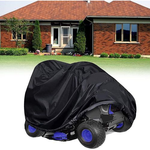 210d Oxford Tondeuse à gazon Couverture de couverture UV Protection Dustproof Weatherproof Cover pour tondeuse à gazon Tracteur 183 X 137 X 117cm
