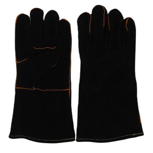 Gants De Soudeur En Cuir, Gants De Soudure De Cuisine Haute Temprature Pour Le Jardinage De Barbecue De Travail 14 Pouces