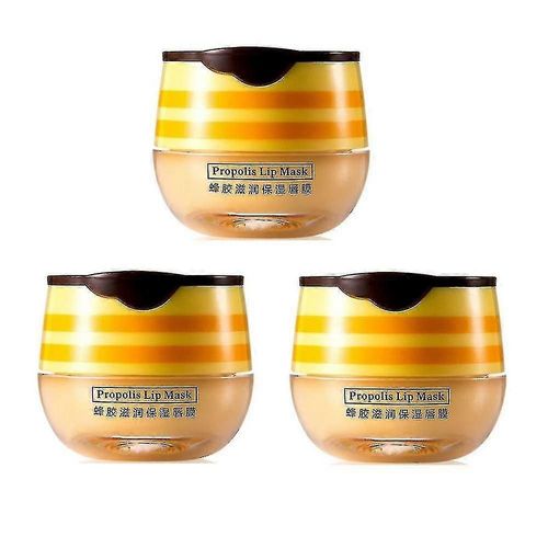 1-3pcs Propolis Hydratant Miel Masque À Lèvres Baume À Lèvres Nourrissant Anti-Rides Masque À Lèvres Tw 