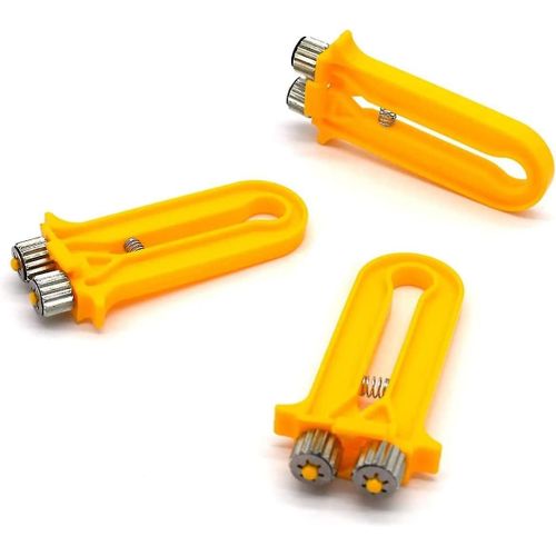 3 pièces Hive Cadre Tendeur de fil Sertissage Plier Tendeur de fil Sertir Outil à sertir Équipements d¿apiculture Orange