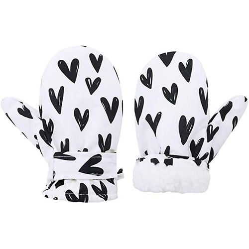 Enfants Rennes Dessin Animé Snowboard Gants De Ski À L¿Intérieur Épais Peluche Rembourré Super Chaud Hiver Beaux Gants Antidérapants Gants Imperméables Pour Garçons G