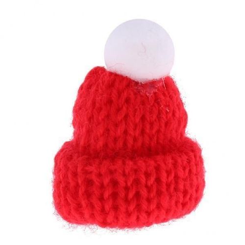 2x1/12 Échelle Maison De Poupée Miniature Scène Bonnet Bonnet Casquette Skate Décoration Rouge